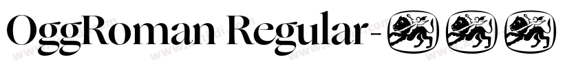 OggRoman Regular字体转换